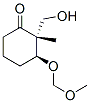 Cyclohexanone, 2-(hydroxymethyl)-3-(methoxymethoxy)-2-methyl-, (2R,3S)- (9CI) 结构式
