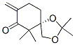 1,3-Dioxaspiro[4.5]decan-7-one,2,2,6,6-tetramethyl-8-methylene-,(5S)-(9CI) 结构式