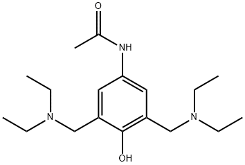 N-[3,5-Bis[(diethylaMino)Methyl]-4-hydroxyphenyl]acetaMide 结构式