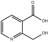 2-(羟基甲基)-3-吡啶羧酸 结构式
