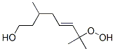 3,7-Dimethyl-7-(hydroperoxy)-5-octene-1-ol 结构式