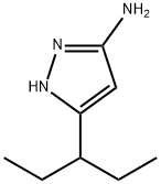 3-(戊烷-3-基)-1H-吡唑-5-胺 结构式