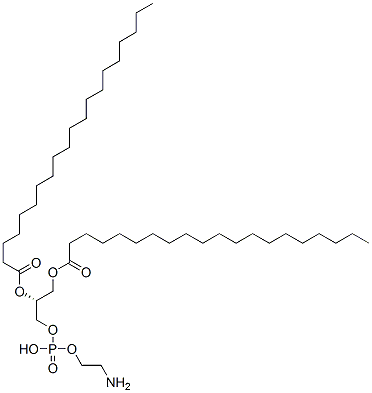 (R)-1-[[[(2-aminoethoxy)hydroxyphosphinyl]oxy]methyl]ethylene diicosanoate 结构式