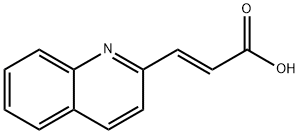 2-喹啉丙烯酸 结构式