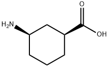 (1S-顺式)-3-氨式-环己基羧酸 结构式