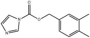 1H-Imidazole-1-carboxylicacid,(3,4-dimethylphenyl)methylester(9CI) 结构式