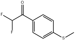 2,2-二氟-1-(4-(甲基硫代)苯基)乙烷-1-酮 结构式