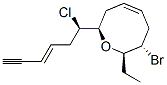 (2R,7S,8R)-2-[(1R,3E)-1-Chloro-5-hexyn-3-enyl]-7-bromo-8-ethyl-1-oxacycloocta-4-ene 结构式