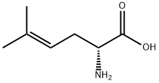 (R)-2-氨基-5-甲基-己-4-烯酸 结构式