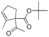 2-Cyclopentene-1-carboxylicacid,1-acetyl-2-methyl-,1,1-dimethylethylester(9CI) 结构式