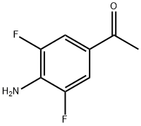 4-氨基-3,5-二氟苯乙酮 结构式