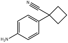 1-(4-氨基苯基)环丁烷甲腈 结构式