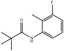 Propanamide, N-(3-fluoro-2-methylphenyl)-2,2-dimethyl- (9CI) 结构式