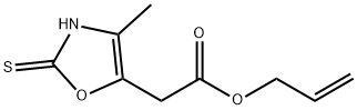 5-Oxazoleaceticacid,2,3-dihydro-4-methyl-2-thioxo-,2-propenylester(9CI) 结构式