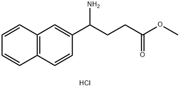 4-氨基-4-萘-2-基丁酸甲酯盐酸盐 结构式