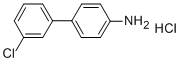 3'-氯-[1,1'-联苯]-4-胺盐酸盐 结构式