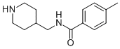 4-methyl-N-(piperidin-4-ylmethyl)benzamide 结构式
