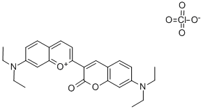 7-DIETHYLAMINO-2-(7-DIETHYLAMINO-2-OXOCHROMAN-3-YL)CHROMYLIUM PERCHLORATE 结构式