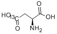 L-ASPARTIC ACID-4-13C 结构式