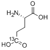 L-GLUTAMIC ACID (5-13C) 结构式