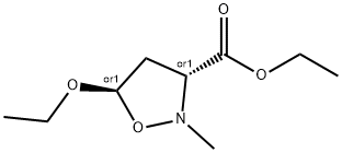 3-Isoxazolidinecarboxylicacid,5-ethoxy-2-methyl-,ethylester,trans-(9CI) 结构式