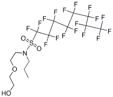 1,1,2,2,3,3,4,4,5,5,6,6,7,7,8,8,8-heptadecafluoro-N-[2-(2-hydroxyethox y)ethyl]-N-propyl-octane-1-sulfonamide 结构式