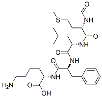 N-formylmethionyl-leucyl-phenylalanyl-lysine 结构式