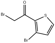 2-溴-1-(3-溴-2-噻唑基)-1-乙醛 结构式