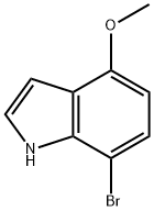7-溴-4-甲氧基吲哚 结构式