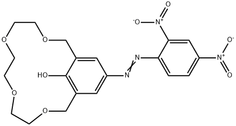 15-冠-4[4-(2,4-二硝基苯偶氮)苯酚] 结构式