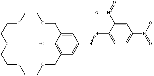 18-冠-5[4-(2,4-二硝基苯偶氮)苯酚] 结构式