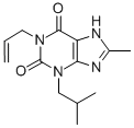 1-Allyl-3-isobutyl-8-methylxanthine 结构式