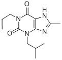 1H-Purine-2,6-dione, 3,7-dihydro-8-methyl-3-(2-methylpropyl)-1-propyl- 结构式