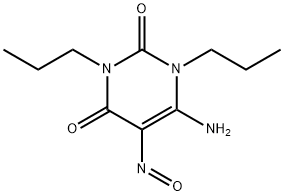 6-氨基-1,3-二丙基-5-亚硝基脲嘧啶 结构式