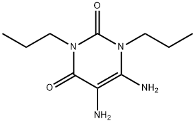 5,6-二氨基-1,3-二丙基-1H-嘧啶-2,4-二酮 结构式