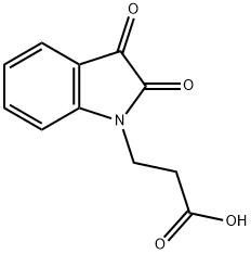 3-(2,3-二氧-2,3-二氢-吲哚-1-YL)-丙酸 结构式