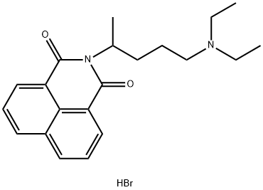 1H-Benz(de)isoquinoline-1,3(2H)-dione, 2-(4-(diethylamino)-1-methylbut yl)-, monohydrobromide 结构式