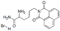 1H-Benz(de)isoquinoline-2(3H)-hexanamide, alpha-amino-1,3-dioxo-, mono hydrobromide 结构式