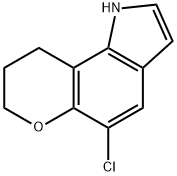 1,7,8,9-Tetrahydro-5-chloropyrano(2,3-g)indole 结构式