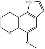 1,7,8,9-Tetrahydro-5-methoxypyrano(2,3-g)indole 结构式