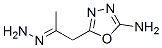 2-Propanone,  1-(5-amino-1,3,4-oxadiazol-2-yl)-,  hydrazone 结构式