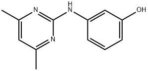 3-((4,6-二甲基嘧啶-2-基)氨基)苯酚 结构式