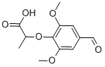 2-(4-甲酰基-2,6-二甲氧基苯氧基)丙酸 结构式