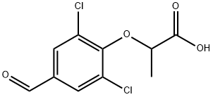 2-(2,6-二氯-4-甲酰基苯氧基)丙酸 结构式