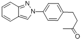 2-Butanone, 4-(4-(2H-indazol-2-yl)phenyl)- 结构式