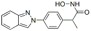 N-hydroxy-2-(4-indazol-2-ylphenyl)propanamide 结构式