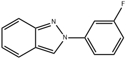 2-(3-Fluorophenyl)-2H-indazole 结构式