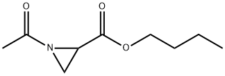 2-Aziridinecarboxylic  acid,  1-acetyl-,  butyl  ester 结构式