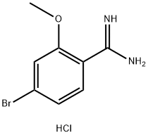 4-溴-2-甲氧基苯甲脒盐酸盐 结构式