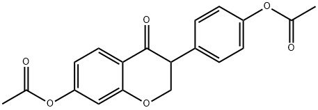 4',7-DIHYDROXYISOFLAVAN-4-ONE DIACETATE 结构式